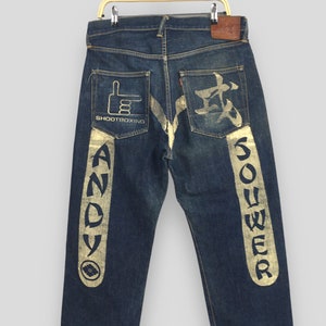 Size 34 Evisu No1 Special Redline Denime Made in JAPAN - Etsy