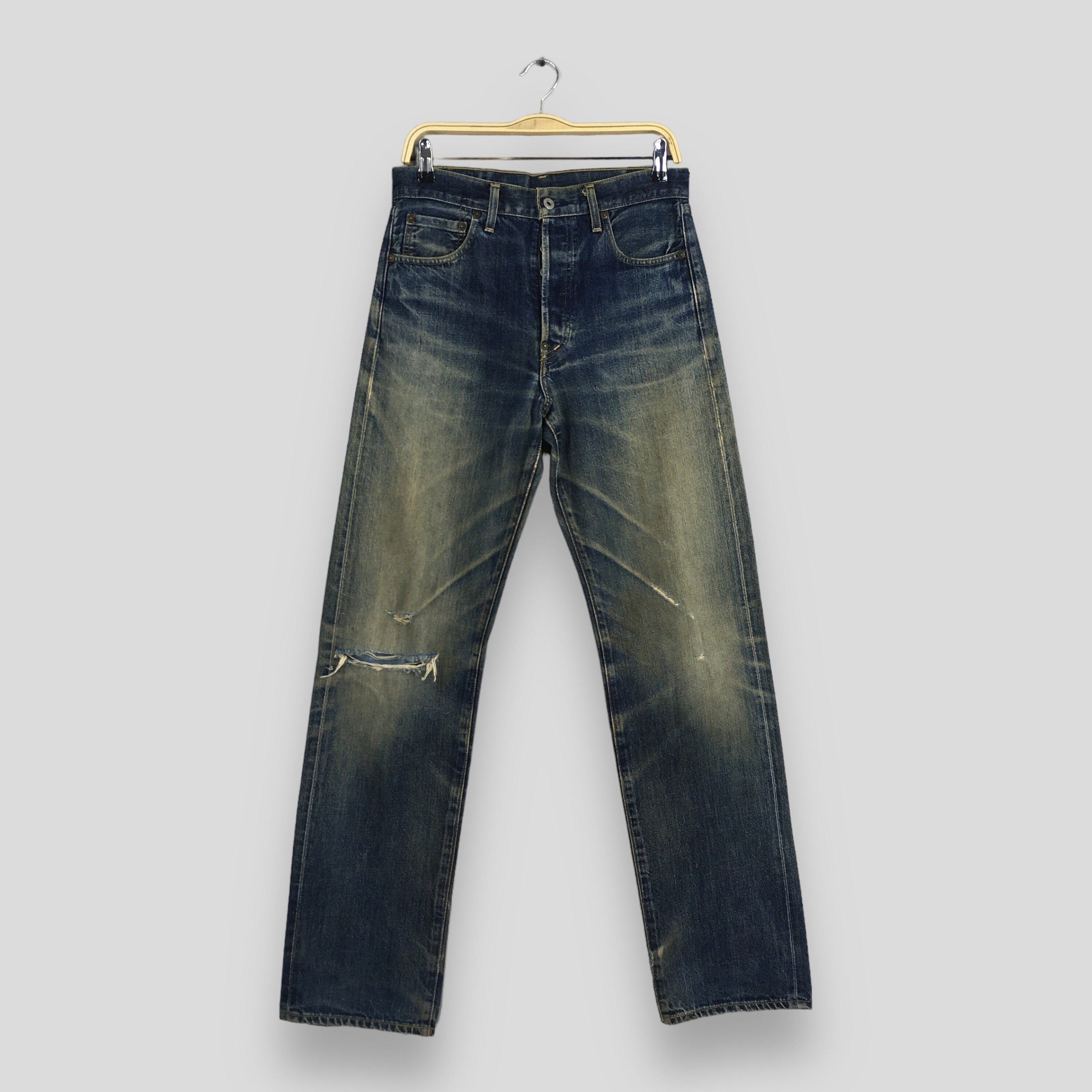 Levi's 702XX Cinchback BIG E Vintage Made in Japan 90's W34