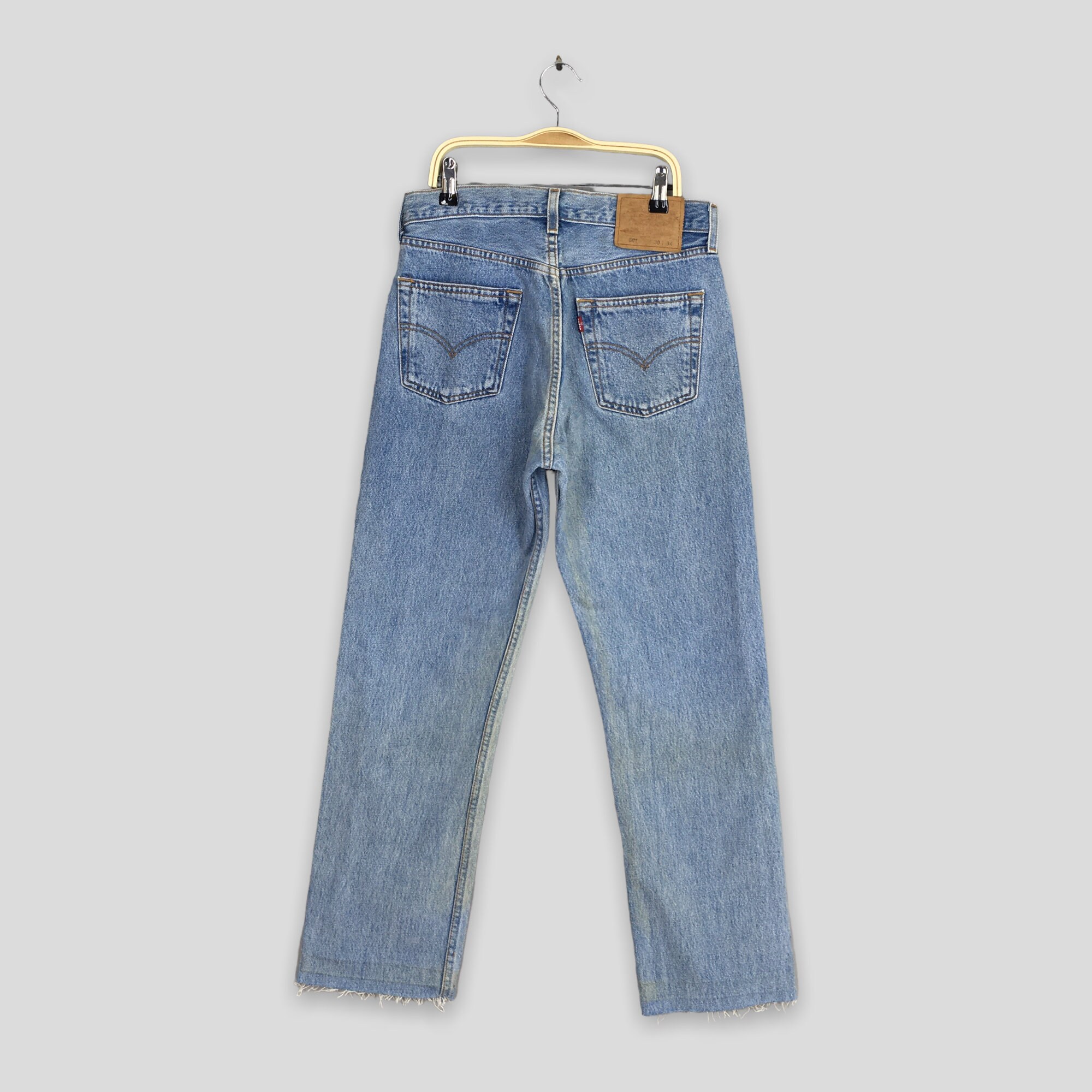 1985s Levi's Old 501 Damaged ハチマル 80s USA Levi's 501 ハチマルW32】CARE~パッチ 脇割り - メルカリ