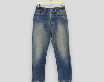 Size 28x30 Vintage 90s Levi's 501 Faded Blue Jeans Light Wash Levi's Straight Cut Jeans Levi's 501 Button Fly Denim Levi's Usa Jeans W28