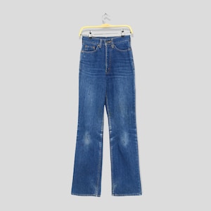 Size 24x31 Vintage Levis 517 Jeans Bootcut Flare Levi&#39;s 90s Dark Blue Indigo Denim Jeans Levi&#39;s Acid Stoned Wash Denim Levis Mom Jeans W24