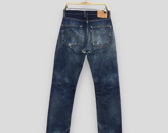 Size 29x31.5 Vintage Levi's 551ZXX Faded Blue Jeans Relaxed