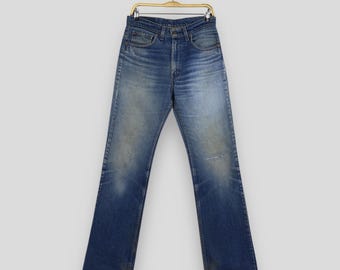 Levi's 517 Vintage W30 L30 Jeans Dark Blue Stonewash Faded 80s