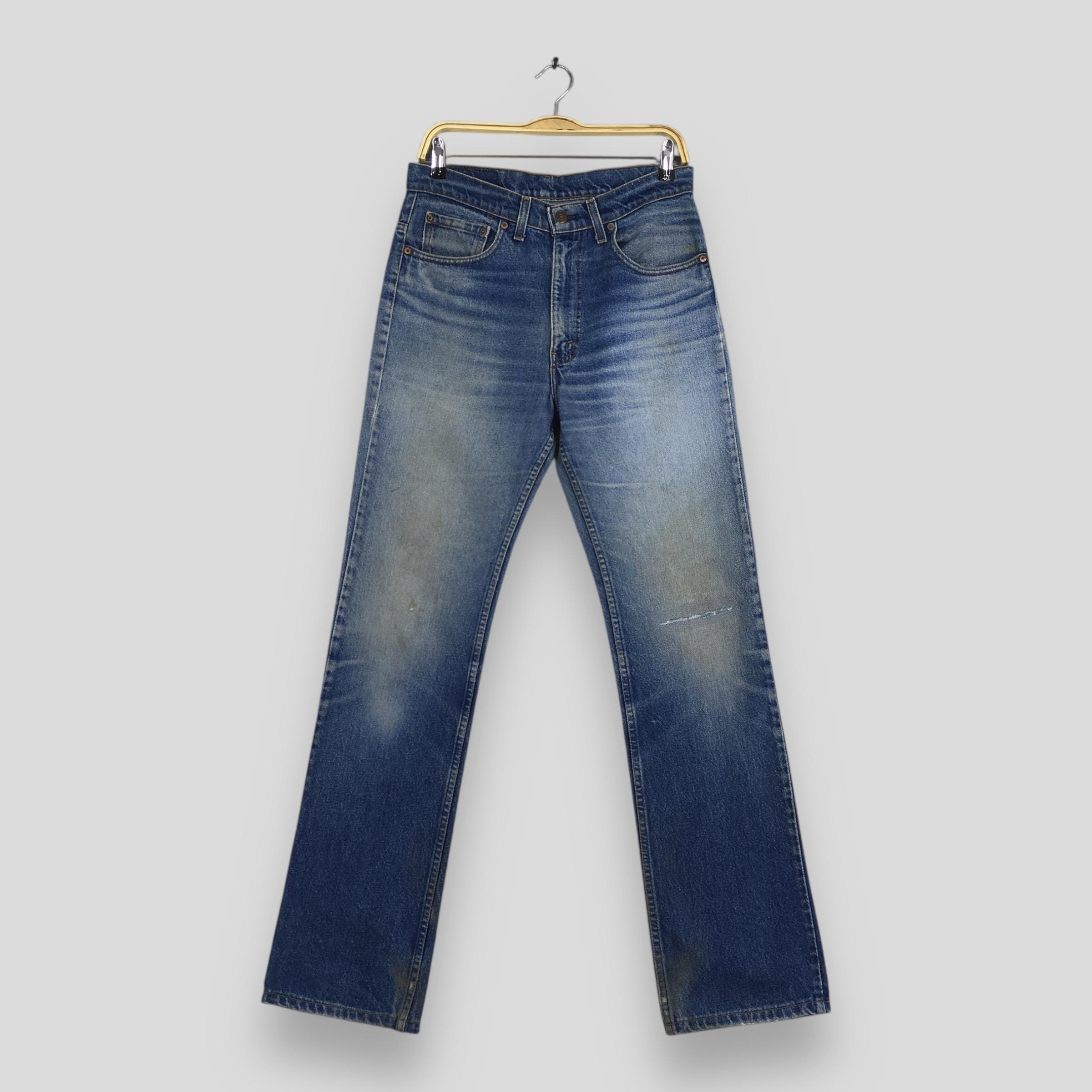 Vintage 90s Levi's 517 Bootcut Jeans: Stonewash Distressed Denim