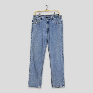 Size 33x29 Vintage Levis 505 Slim Fit Stonewash Jeans 1990s Levis Faded Dirty Denim Distressed Jeans Levis 505 Regular Lightwash Jeans W33