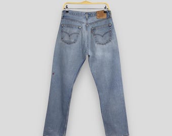 Size 29x30 Vintage 90s Levi's 501 Distressed Blue Jeans Levi's