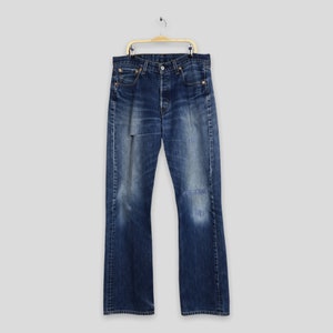 Size 31x33 Vintage 90s Levi&#39;s 501 Faded Blue Jeans Light Wash Levi&#39;s Straight Leg Jeans Levi&#39;s 501 Button Fly Denim Levi&#39;s Usa Jeans W31