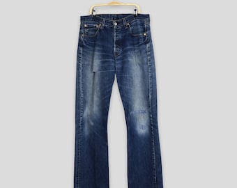 Größe 31x33 Vintage 90er Jahre Levi's 501 Faded Blue Jeans Helle Wasch Levi's Straight Leg Jeans Levi's 501 Button Fly Denim Levi's USA Jeans W31