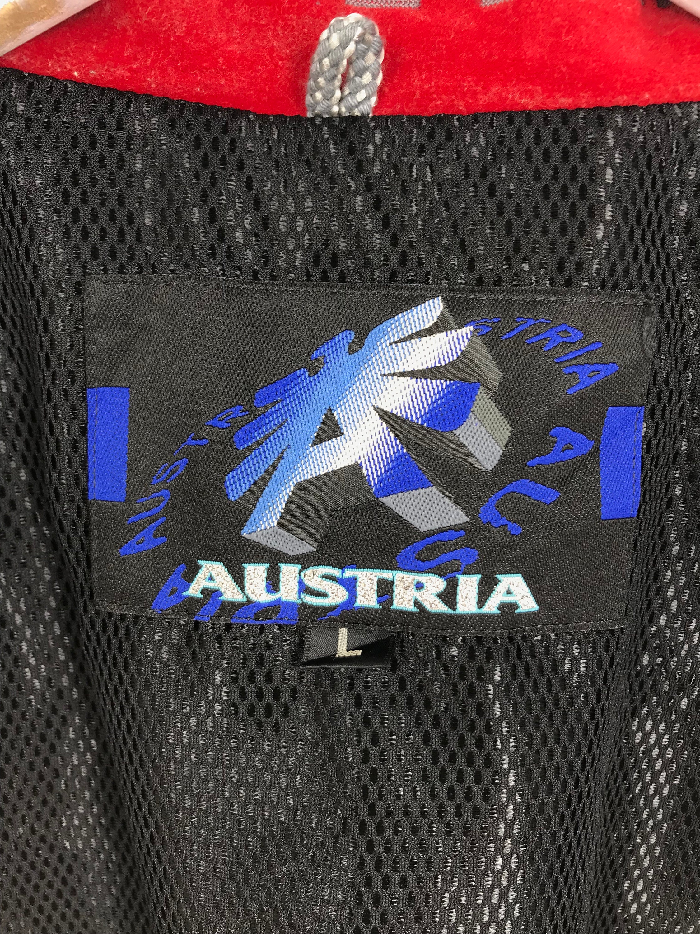 Austria Jacket Ski Wear Red Large Vintage Thinsulate Skiing Etsy