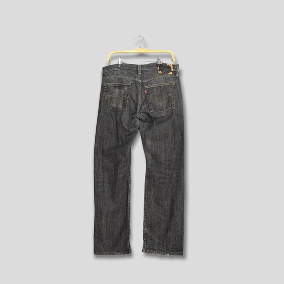 Size 34x31 Vintage Levi's 514 Slim Straight Jeans… - image 8