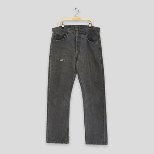 Size 31x29.5 Vintage Levi&#39;s 501 Ash Gray Jeans High Waisted Jeans 1990s Levi&#39;s Stonewash Denim Levi&#39;s Distressed Jeans Levi&#39;s 501 Jeans W31