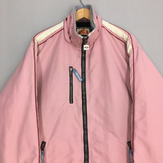 Vintage Ellesse Bomber Ski Wear Winter Pink Jacke… - image 2