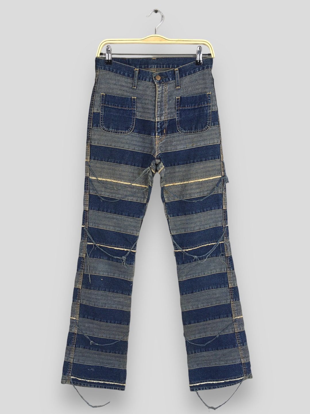 Size 28x32 Hysteric Glamour Hagi Distressed Flared Jeans Patchwork Size 28x32 Hysteric Glamour Hagi Distressed Flared Jeans Patchwork