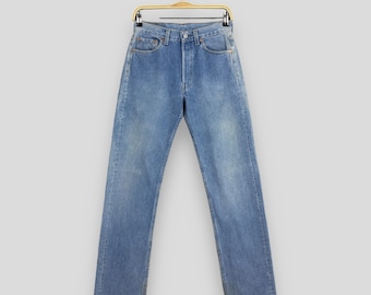 Size 27x31.5 Vintage 90s Levi's 501 Faded Blue Jeans Light Wash