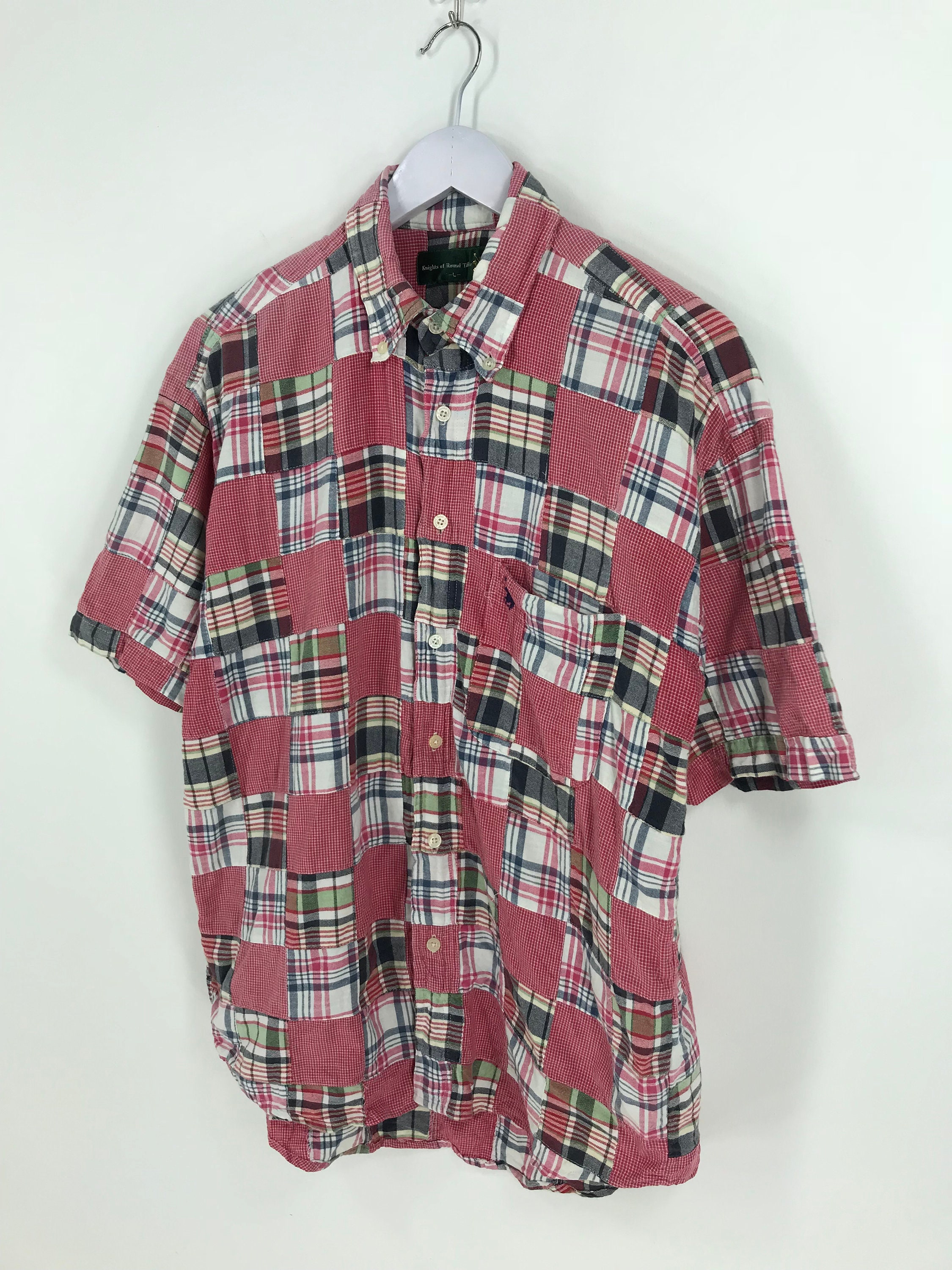 Vintage Polo Checkered Flannel Shirt Large Multicolour - Etsy