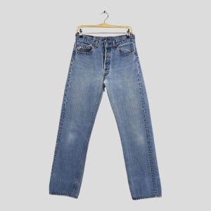 Größe 28x29 Vintage 90er Jahre Levi&#39;s 501 Faded Blue Jeans Levi&#39;s 501 Regular Fit Jeans Levi&#39;s 501 Button Fly Denim Levis Stonewash Unisex Jeans W28