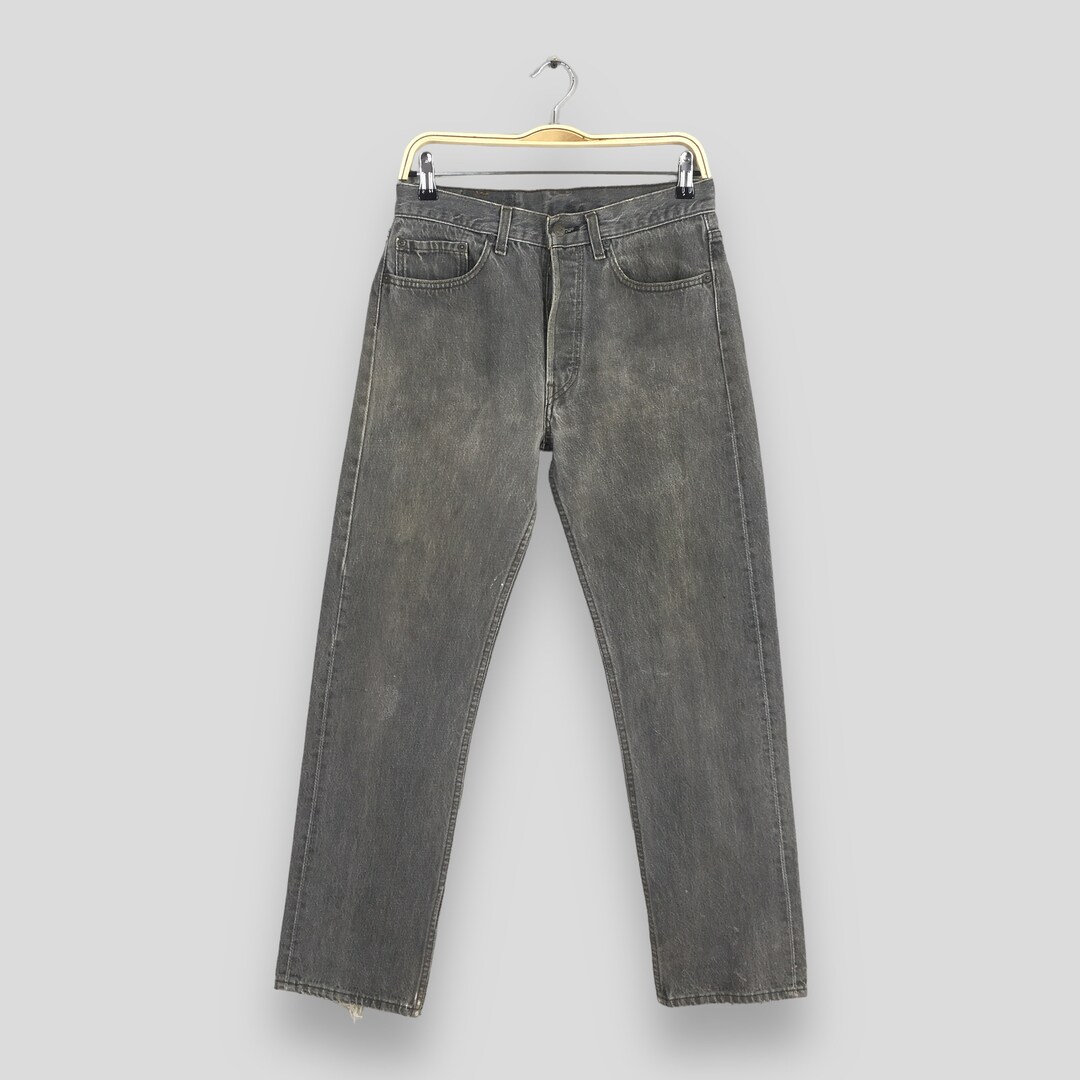 パンツ 80s Levi's 501 fade black straight denim 501 Levi's | Vintage 80s 501 Levis Black Denim Red Tab