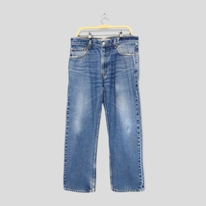 Size 33x28 Vintage Levi&#39;s 505 Regular Fit Jeans Blue Stonewash Jeans Levis 90s Faded Dirty Denim Levis Distressed Jeans Straight Leg W33