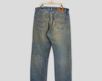 Size 33x27 Vintage 90s Levi's 501 Faded Distressed Jeans Levi's