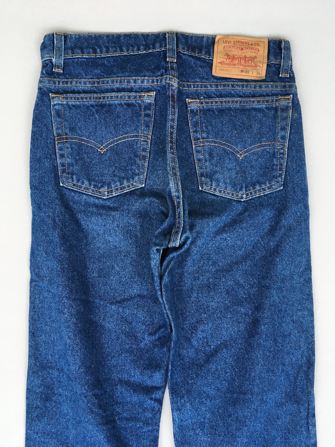Size 29x30 Vintage 90s Levis 505 Straight Leg Blue Jeans Levis 505 Denim Faded Stone Washed Denim Levis 505 Jeans Distressed Unisex W29 Etsy