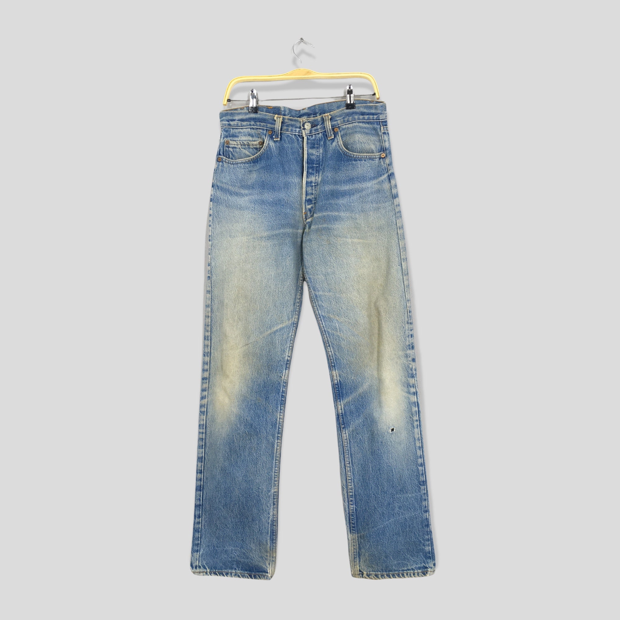 Size 31x33 Vintage Levi's 501 Blue Rusty Jeans Acid Stone Size 31x33 Vintage Levi's 501 Blue Rusty Jeans Acid Stone