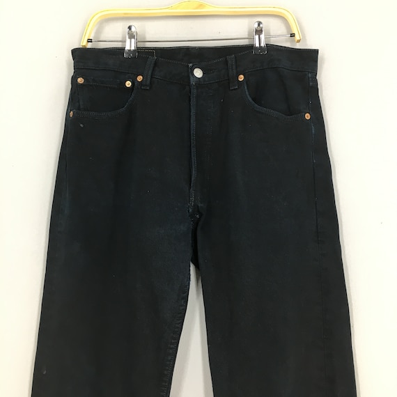 Size 32x32 Vintage Levis 501 Levi's Overdyed Blac… - image 2