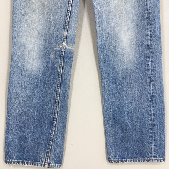 Size 30x31 Vintage 90s Levi's 501 Faded Blue Jean… - image 3