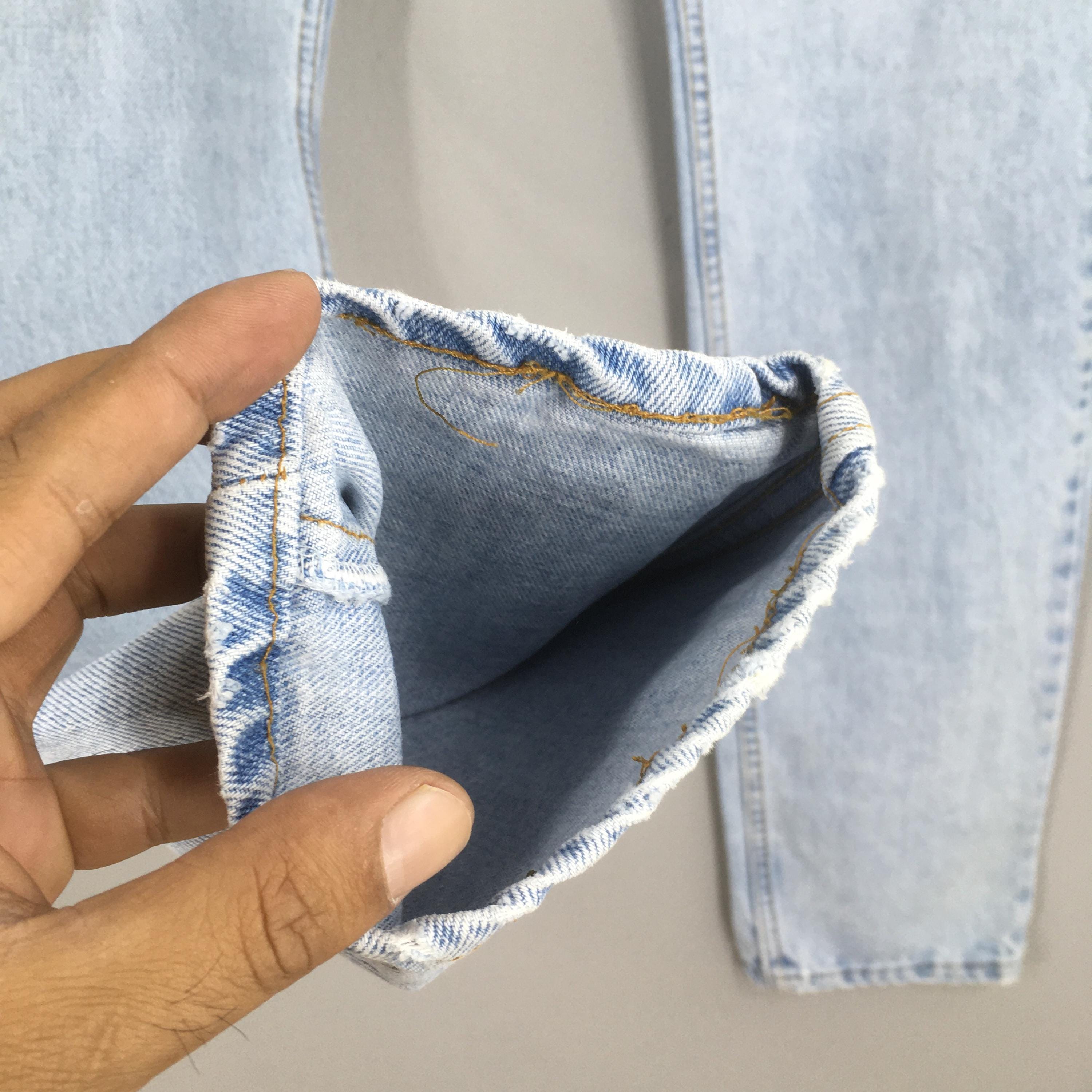 Rozmiar 32x34 Vintage 90s Levi's 505 Faded Blue Jeans Stone