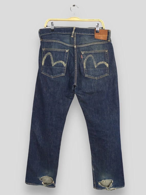 Size 27x27 Vintage 90s Evisu Daicock Painted Japan Denim