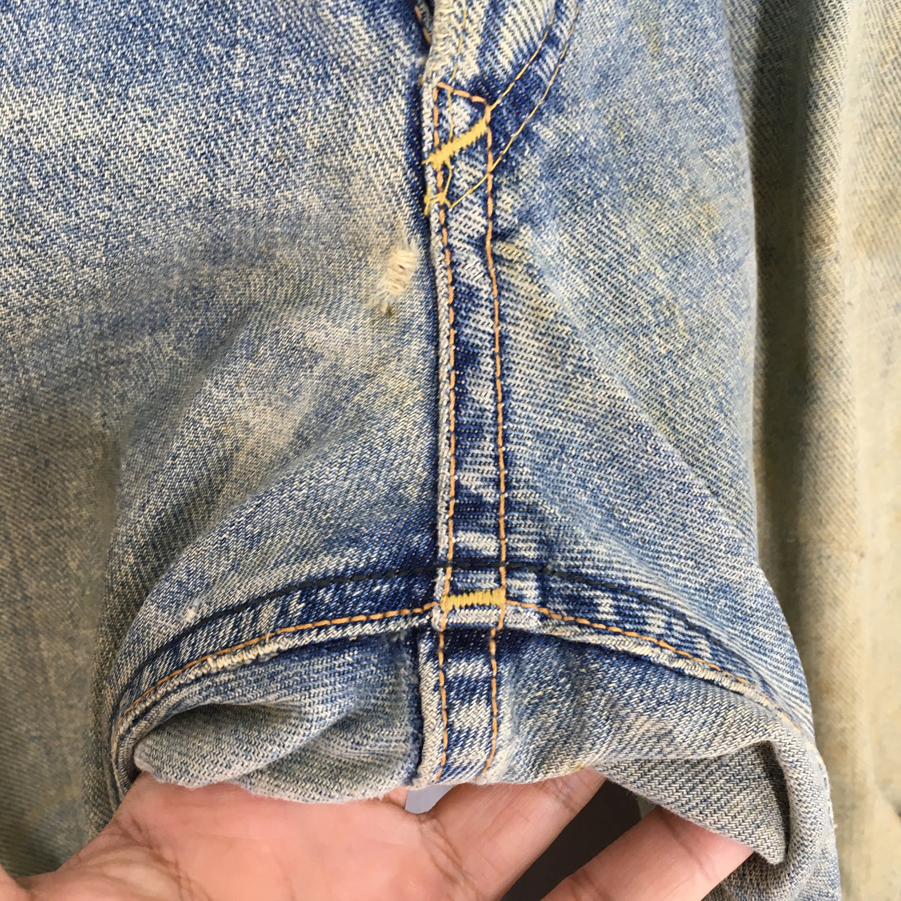 Size 31x29.5 Vintage 90s Lee Riders Faded Dirty Jeans