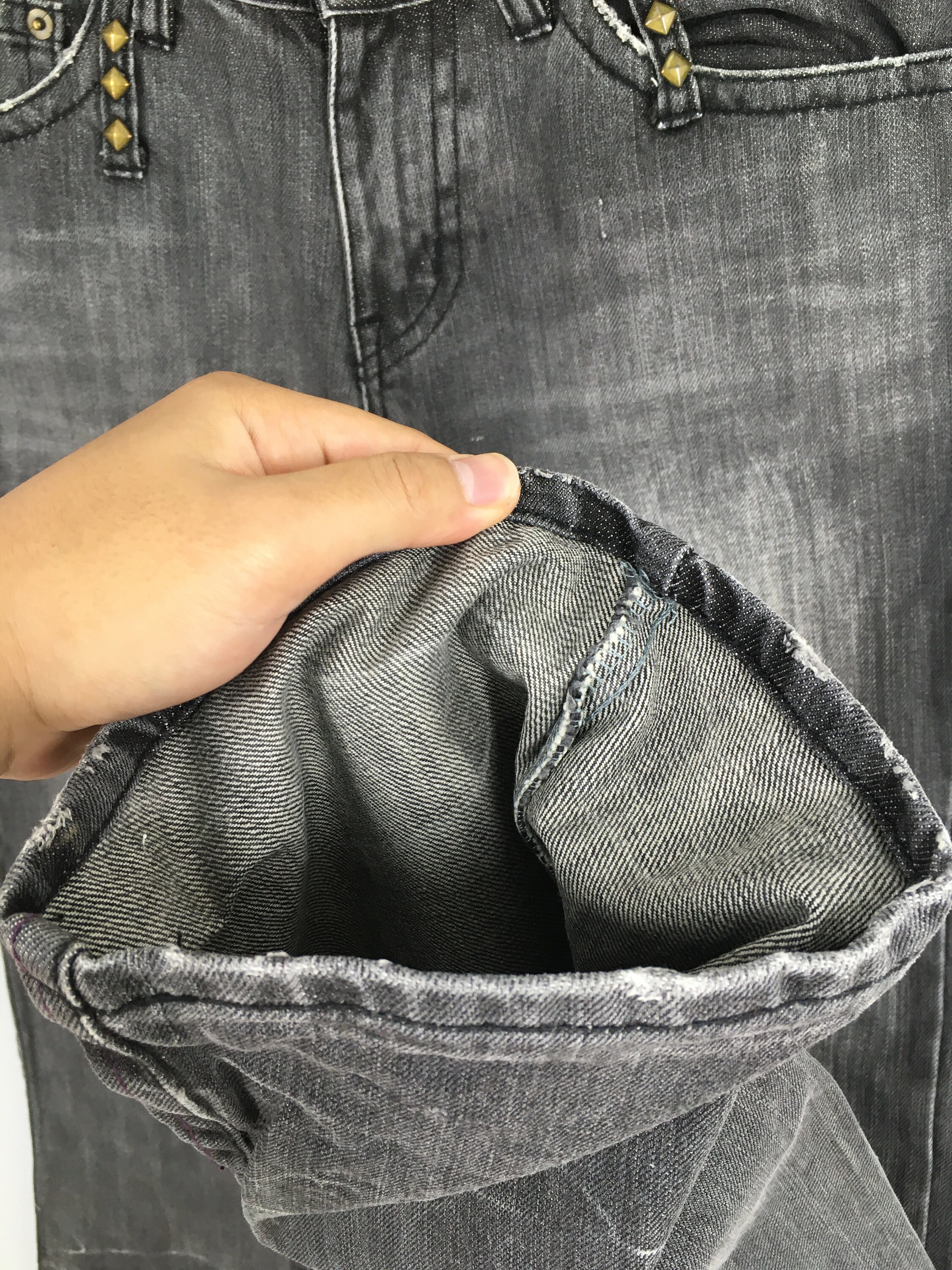 Size 28x31 Japanese Brand Midas Flared Jeans Midas Black Size 28x31 Japanese Brand Midas Flared Jeans Midas Black