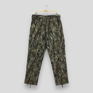 Size 31x31 Vintage Camouflage Realtree Pants Army Surplus Unisex Cargo Pants Smokey Branch Hunting Trousers Tree Bark Outdoor Workwear W31