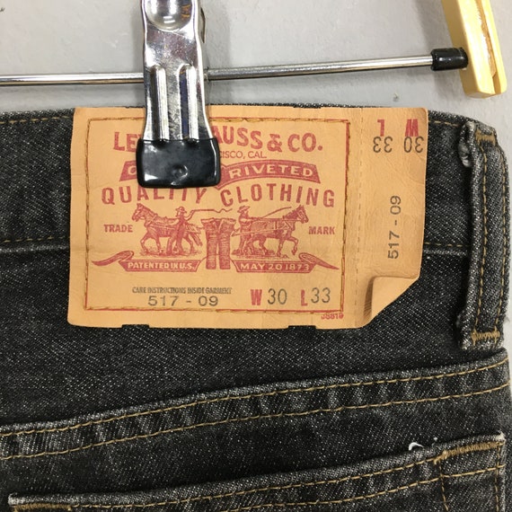 Size 30x32 Vintage Levi's 517 Black Bootcut Jeans Light Size 30x32 Vintage Levi's 517 Black Bootcut Jeans Light