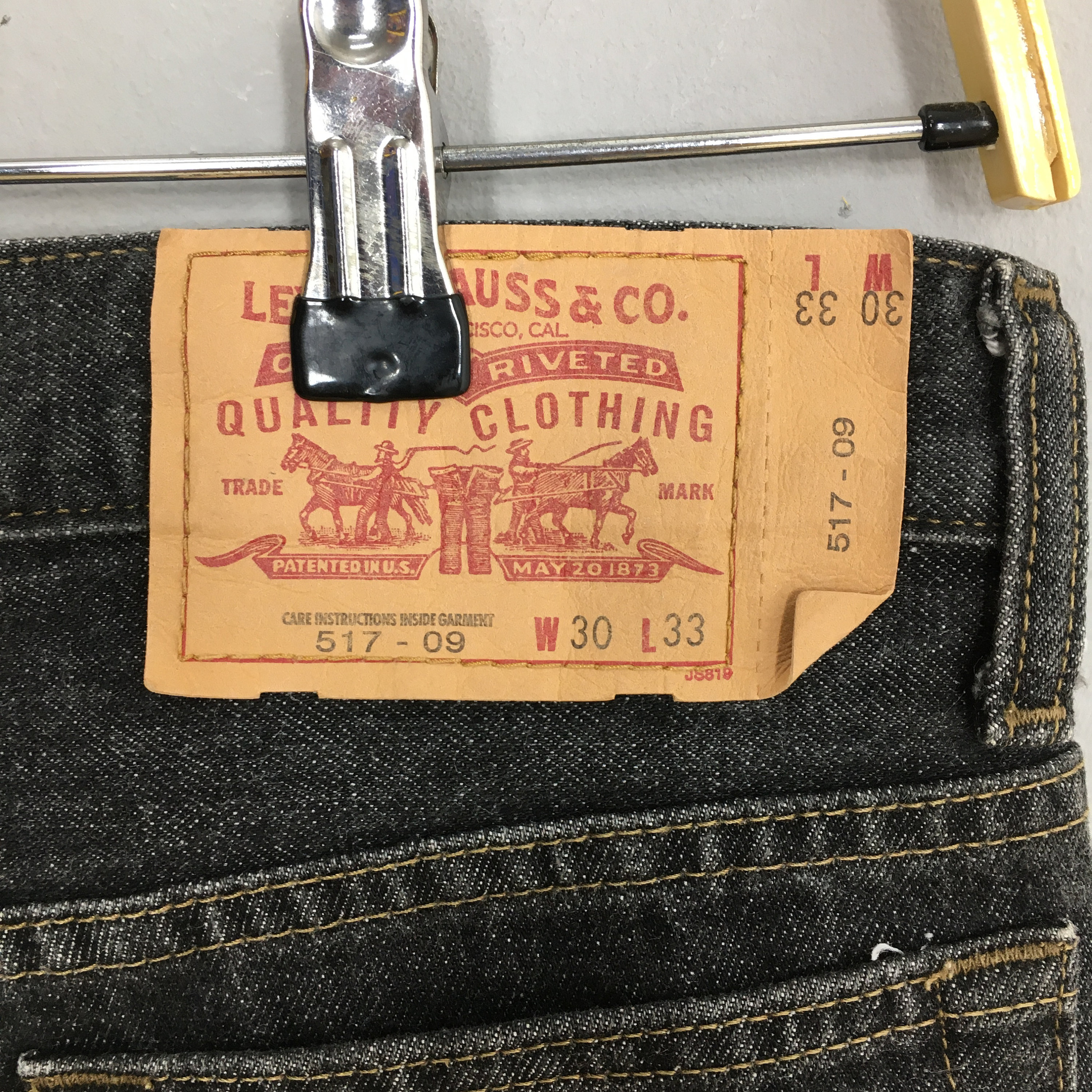 Size 30x32 Vintage Levi's 517 Black Bootcut Jeans Light Size 30x32 Vintage Levi's 517 Black Bootcut Jeans Light