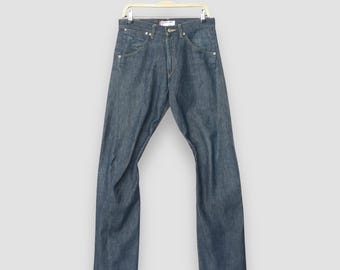 Size 29x29.5 Vintage Y2K Levis Engineered Jeans Dark Blue Straight