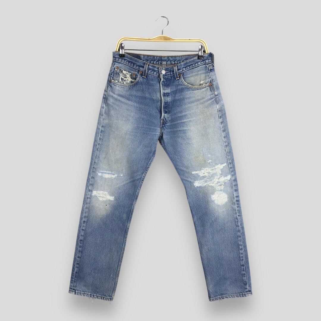 Size 30x29 Vintage 90s Levi's 501 Black Jeans Levi's Straight Cut