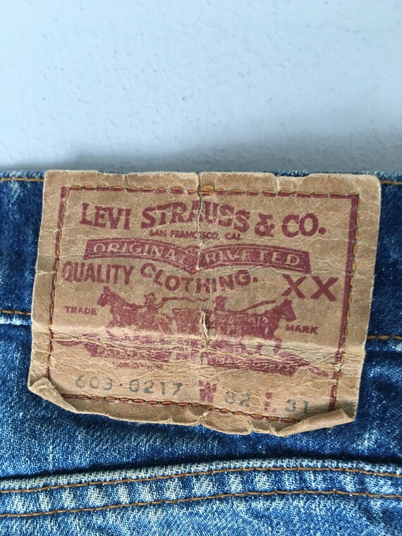 Size 30x30.5 Vintage 90s Levi's 603 Faded Blue Jeans Levis | Etsy Australia