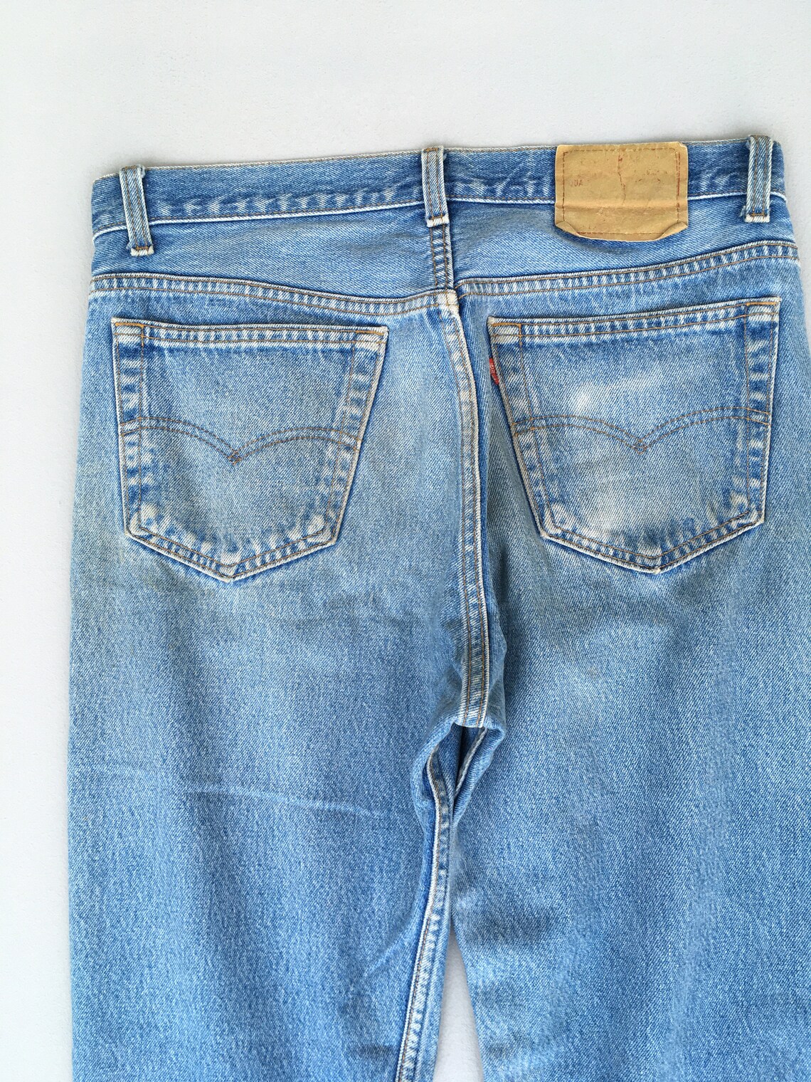 Size 32x28 Vintage Levis 501 Men Light Wash Blue Jeans Levis Etsy