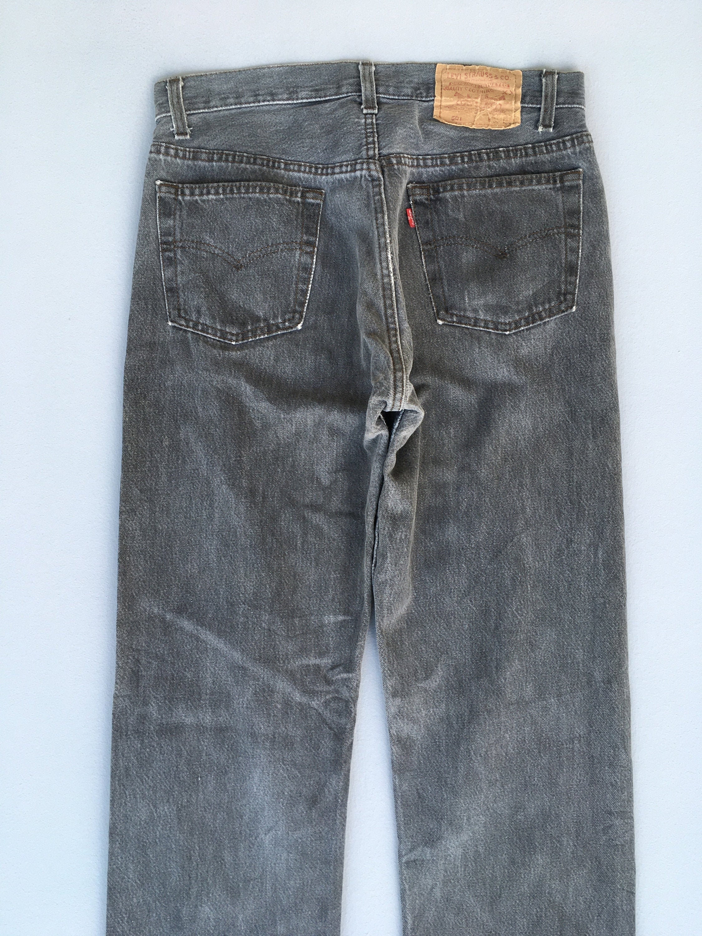 Size 30X33 Vintage 90s Levi's 501 Ash Grey Jeans High Size 30X33 Vintage 90s Levi's 501 Ash Grey Jeans High