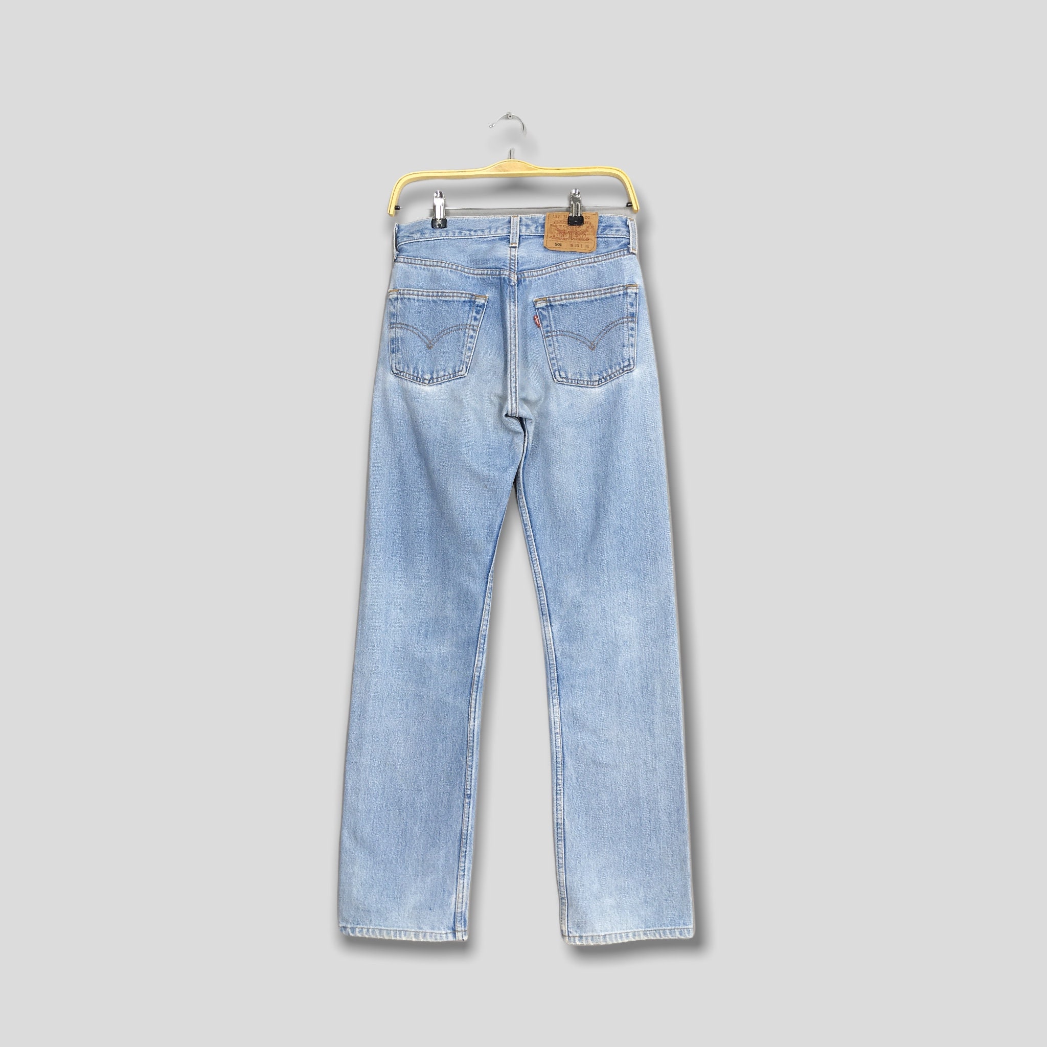 Size 27x32 Vintage Levi's 501 Pale Blue Jeans Stonewash - Etsy Israel