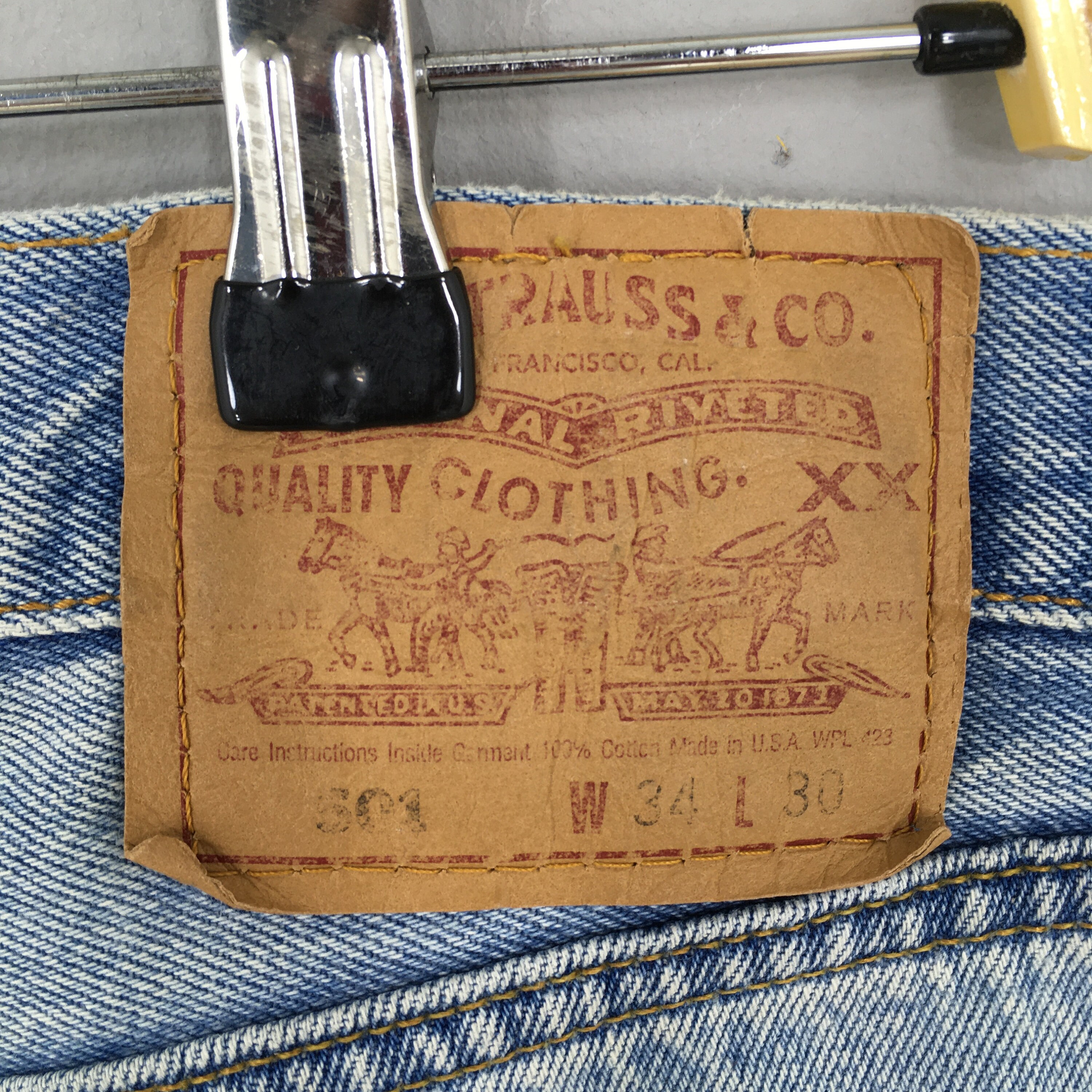 Size 34x30 Vintage Levi's 501 Light Wash Blue Jeans Acid Size 34x30 Vintage Levi's 501 Light Wash Blue Jeans Acid