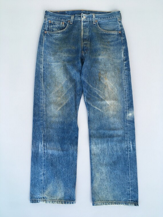 LEVI’S / 501XX 555 selvedge denim pants Levi's 501XX Redline Selvedge Jeans L5155 Mexico Sz 30X30