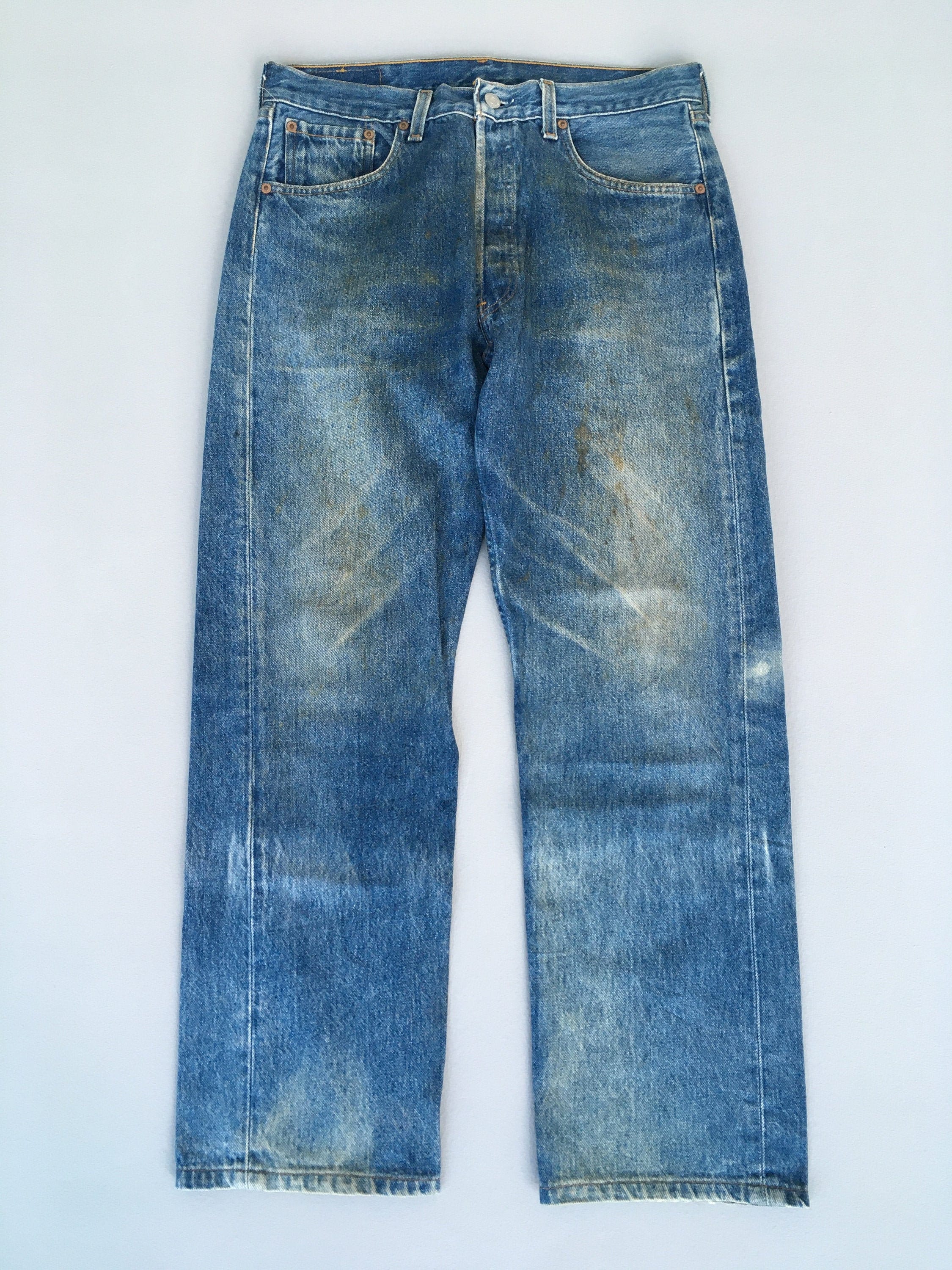 Size 30x28 Vintage Levi's 501 Denim Jeans High Waisted Levis
