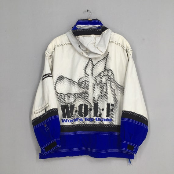 Vintage 90s Phenix Wolf Winter Anorak Bomber Jacket Xlarge - Etsy