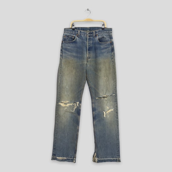Size 31x28.5 Vintage 80s Levi's 501 Distressed Jeans Levi's