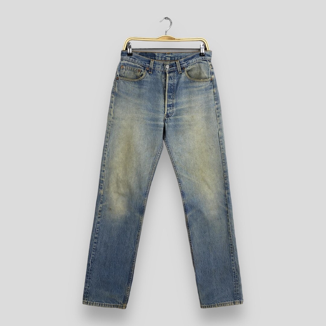 Size 30x32 Vintage 1990s Levi's 501 Faded Dirty Jeans Regular Fit