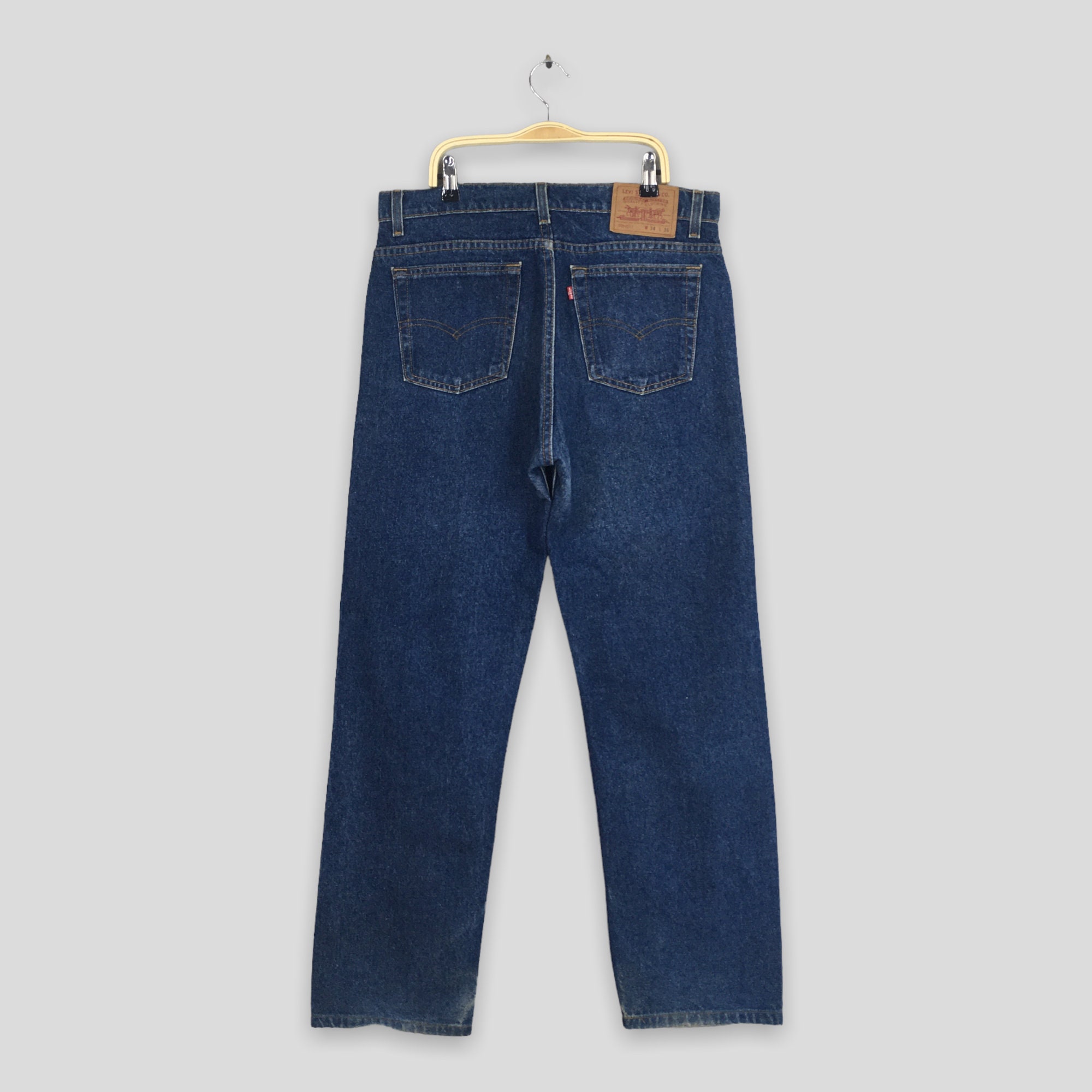 Size 32x30 Vintage Levis 505 Blue High Waisted Jeans 90s Levis