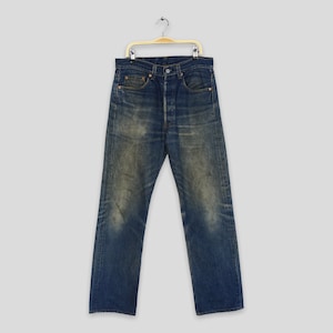 Size 29x29.5 Vintage Levi's 702XX LVC Redline Selvedge Jeans Faded