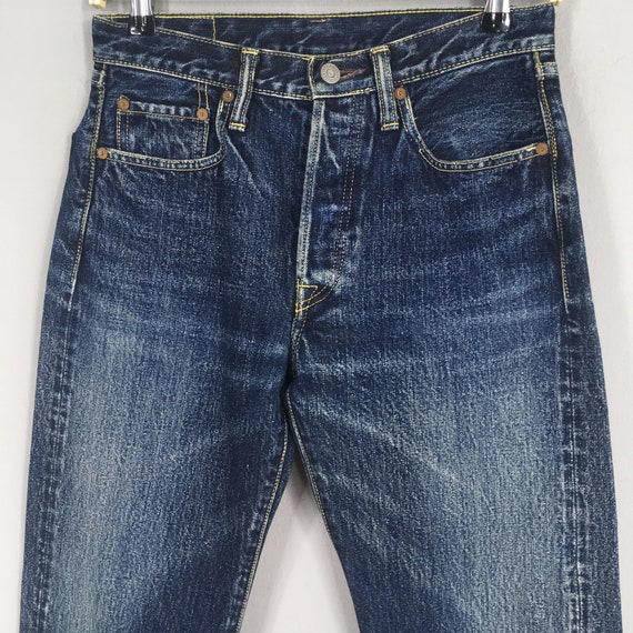 Size 27x30 Kapital Japan Indigo Faded Denim Kapital Kounty Size 27x30 Kapital Japan Indigo Faded Denim Kapital Kounty