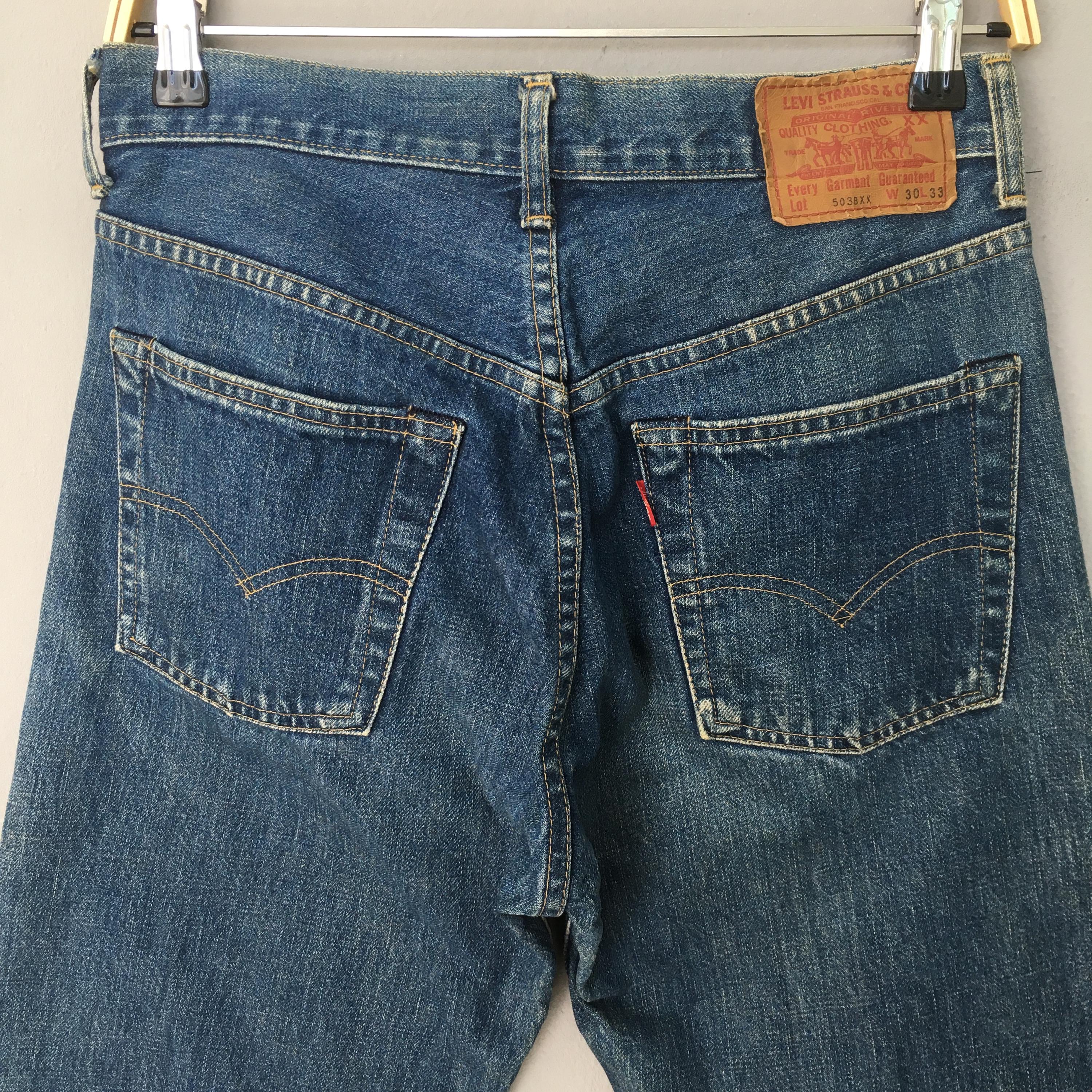 Size 29x32.5 Vintage 90s Levis 503BXX LVC Japan Big E Redline